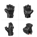 driving weight lifting half finger leather goatskin gloves